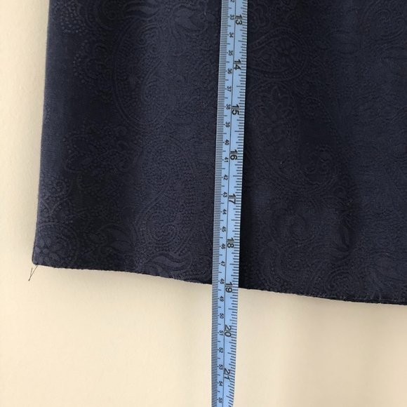 Jacob Canada A-Line Paisley Skirt XS Blue - Picture 9 of 11